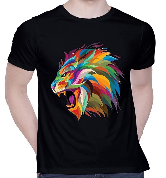 CreativiT Graphic Printed T-Shirt for Unisex Graphics Tshirt | Casual Half Sleeve Round Neck T-Shirt